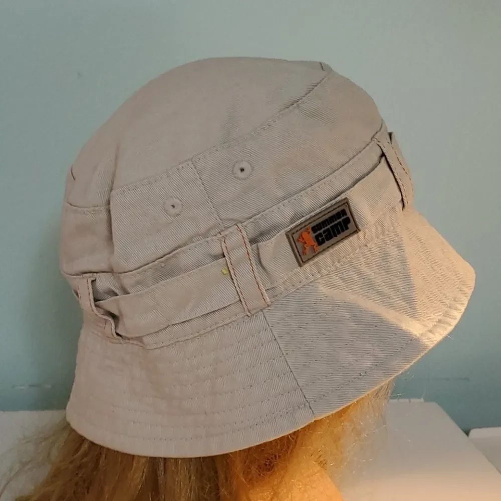 Cute little reversible hat, by summer‎ camp.